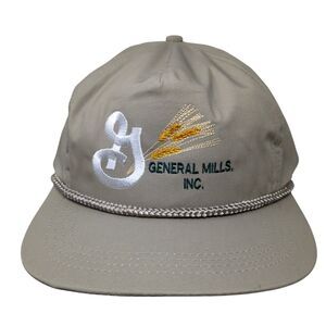 General Mills Inc. Slideback Rope Hat Tan One Size Solid Leather Strap